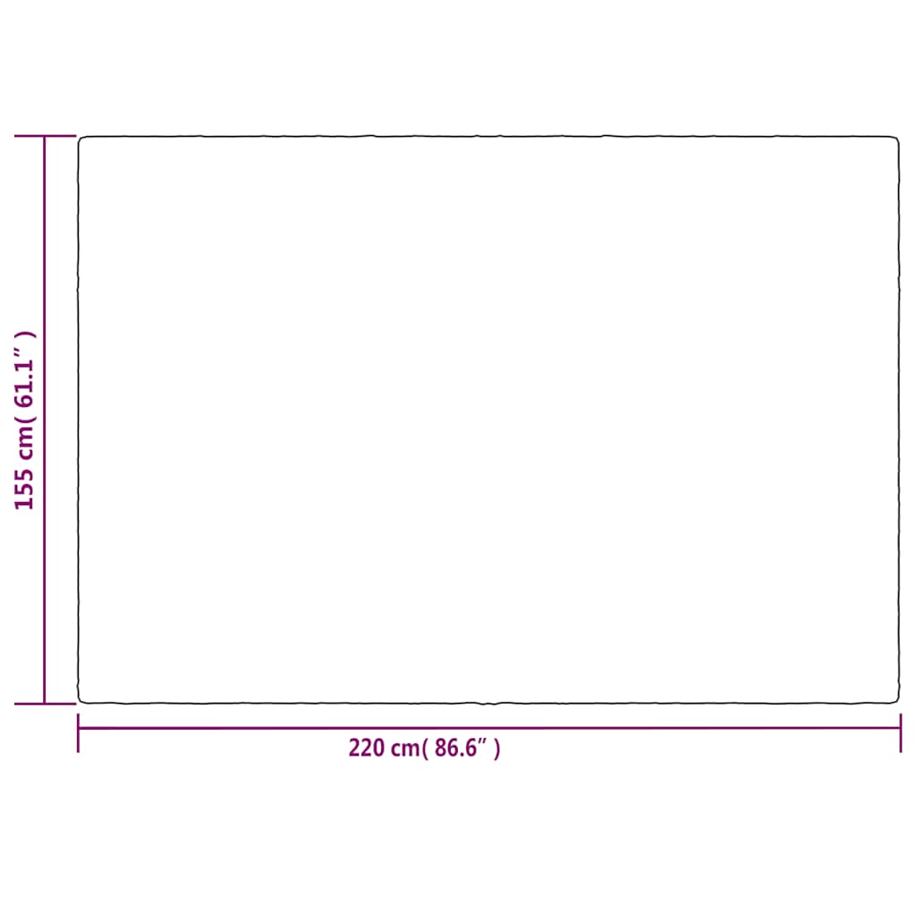 Coperta Ponderata con Copertura Grigia 155x220 cm 7 kg Tessuto