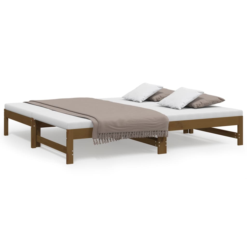 Dormeuse Estraibile Ambra 2x(90x190) cm Legno Massello di Pino - homemem39