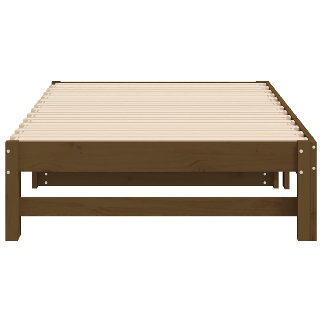 Dormeuse Estraibile Ambra 2x(90x190) cm Legno Massello di Pino - homemem39