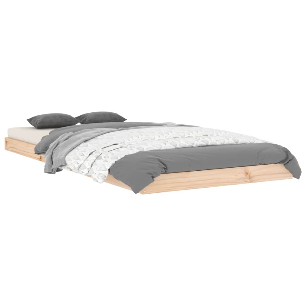 Giroletto senza Materasso 90x200 cm in Legno Massello di Pino - homemem39