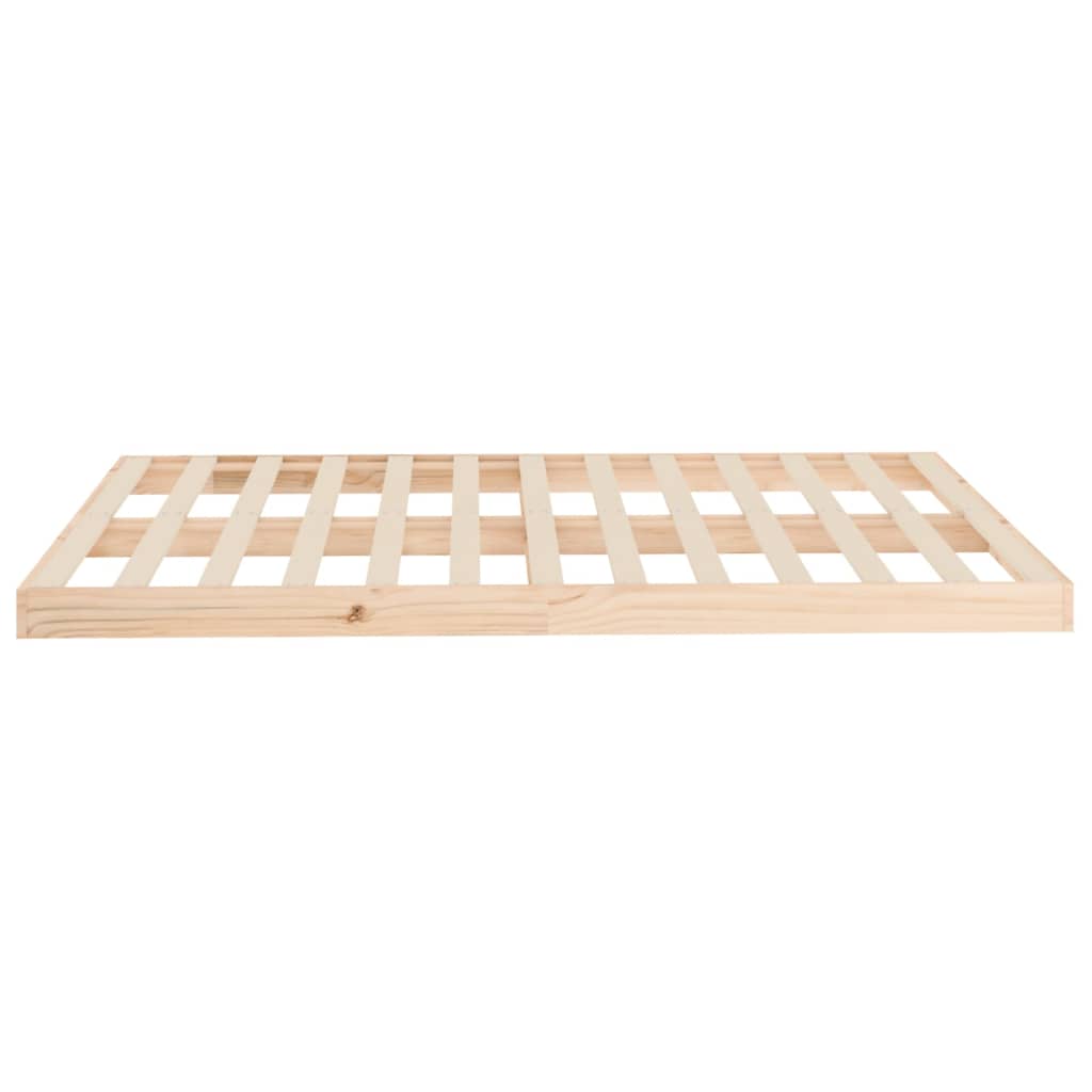 Letto senza Materasso 140x190 cm in Legno Massello di Pino - homemem39