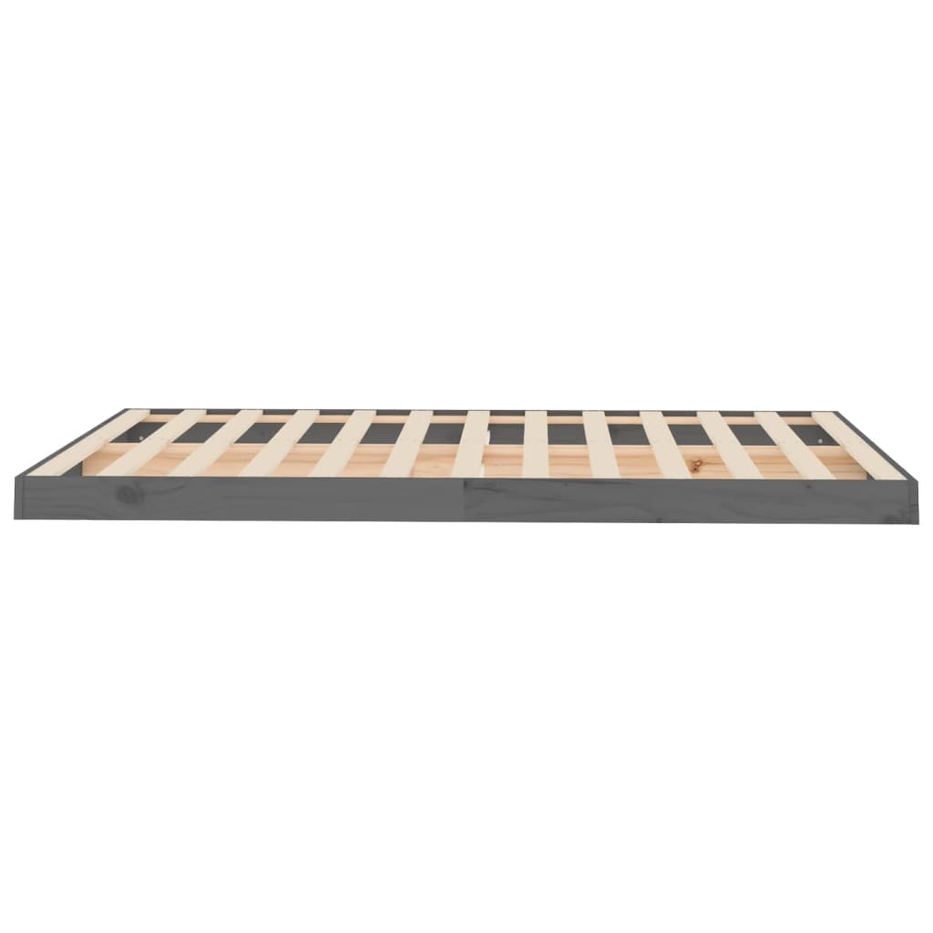 Giroletto Grigio 120x190 cm Small Double Legno Massello di Pino - homemem39