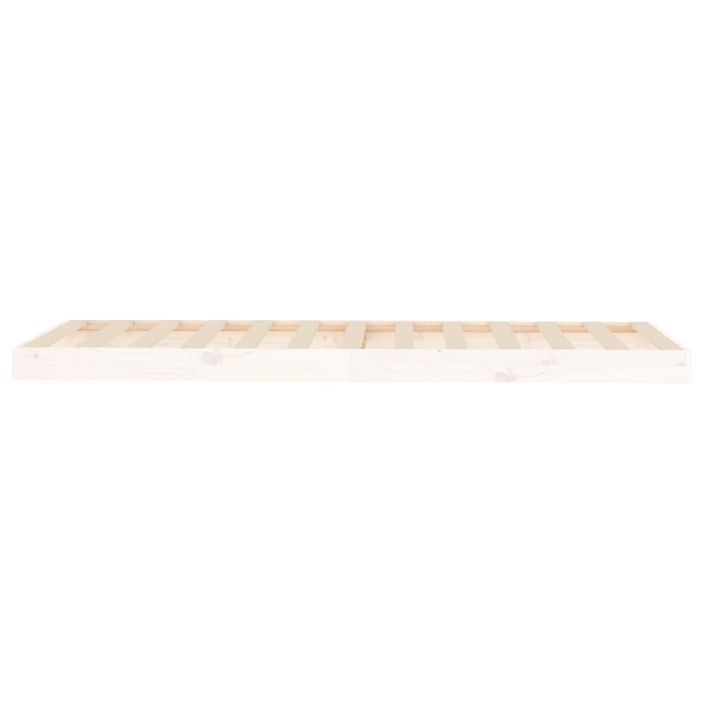 Giroletto senza Materasso Bianco 75x190 Legno Massello di Pino - homemem39