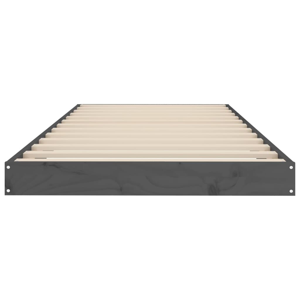 Giroletto Grigio 75x190 cm Small Single Legno Massello di Pino - homemem39