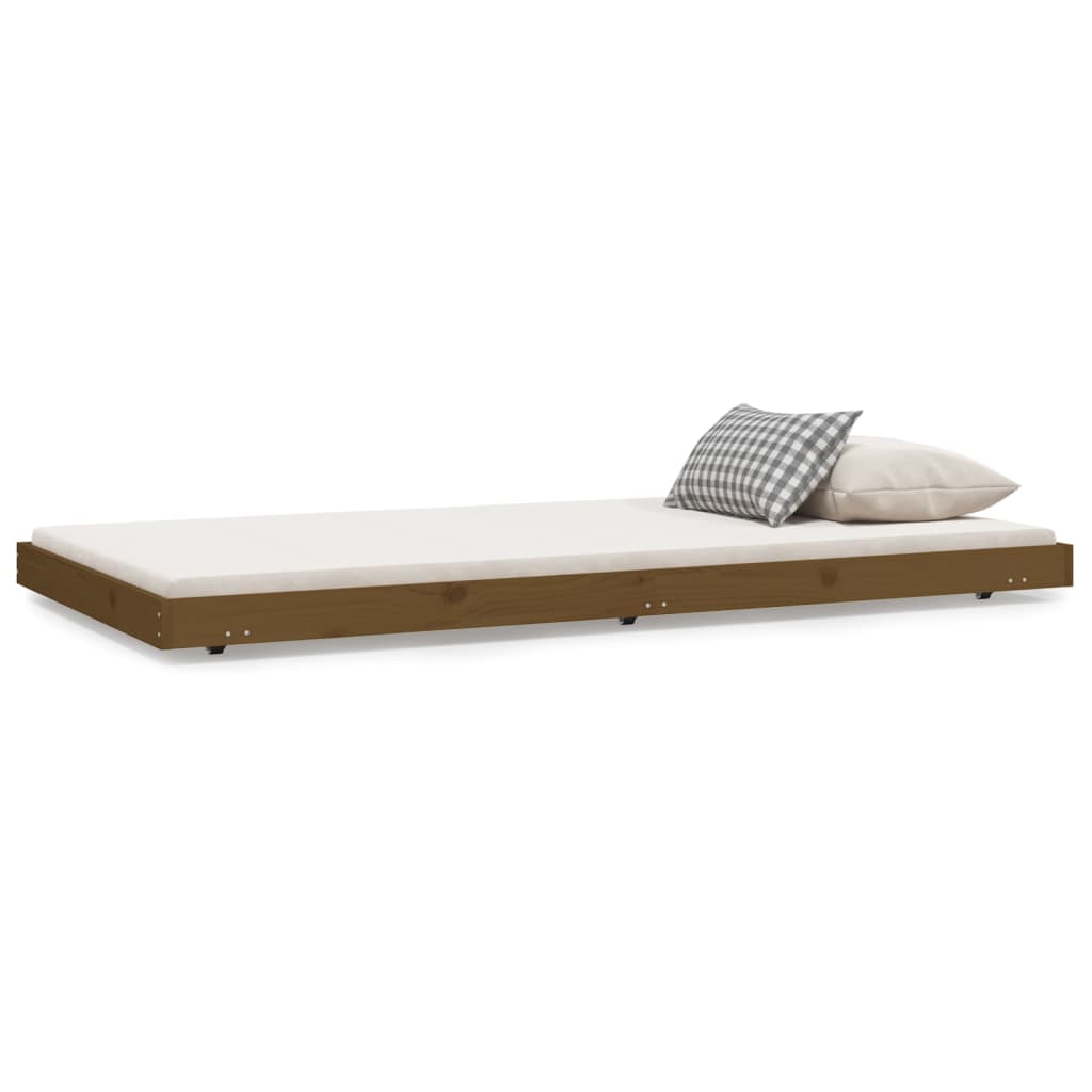 Giroletto Marrone Ambra 100x200 cm in Legno Massello di Pino - homemem39