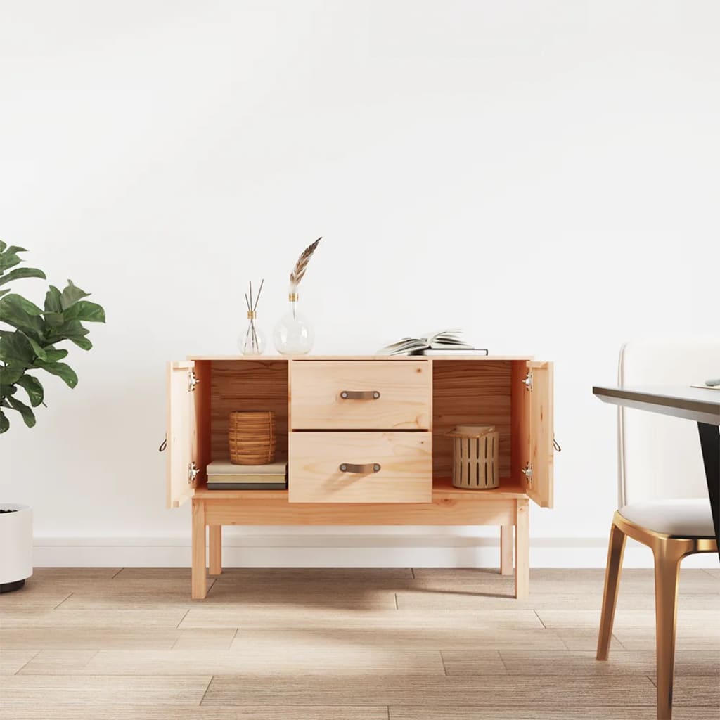 Credenza 110x40x78 cm in Legno Massello di Pino - homemem39