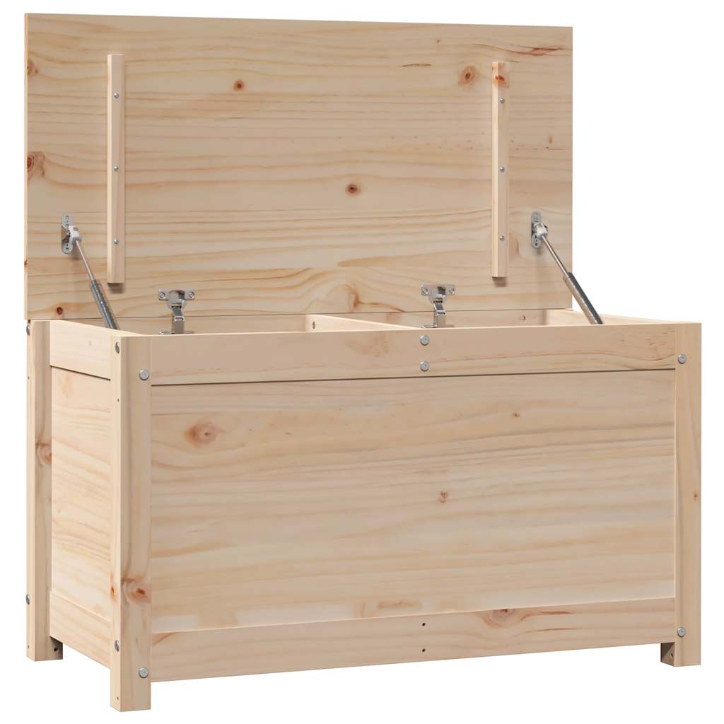 Contenitore Portaoggetti 80x40x45,5cm Legno Massello Pino - homemem39