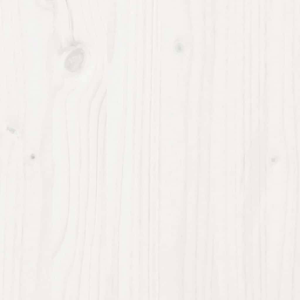 Contenitore Portaoggetti Bianco 80x40x45,5cm Massello di Pino - homemem39