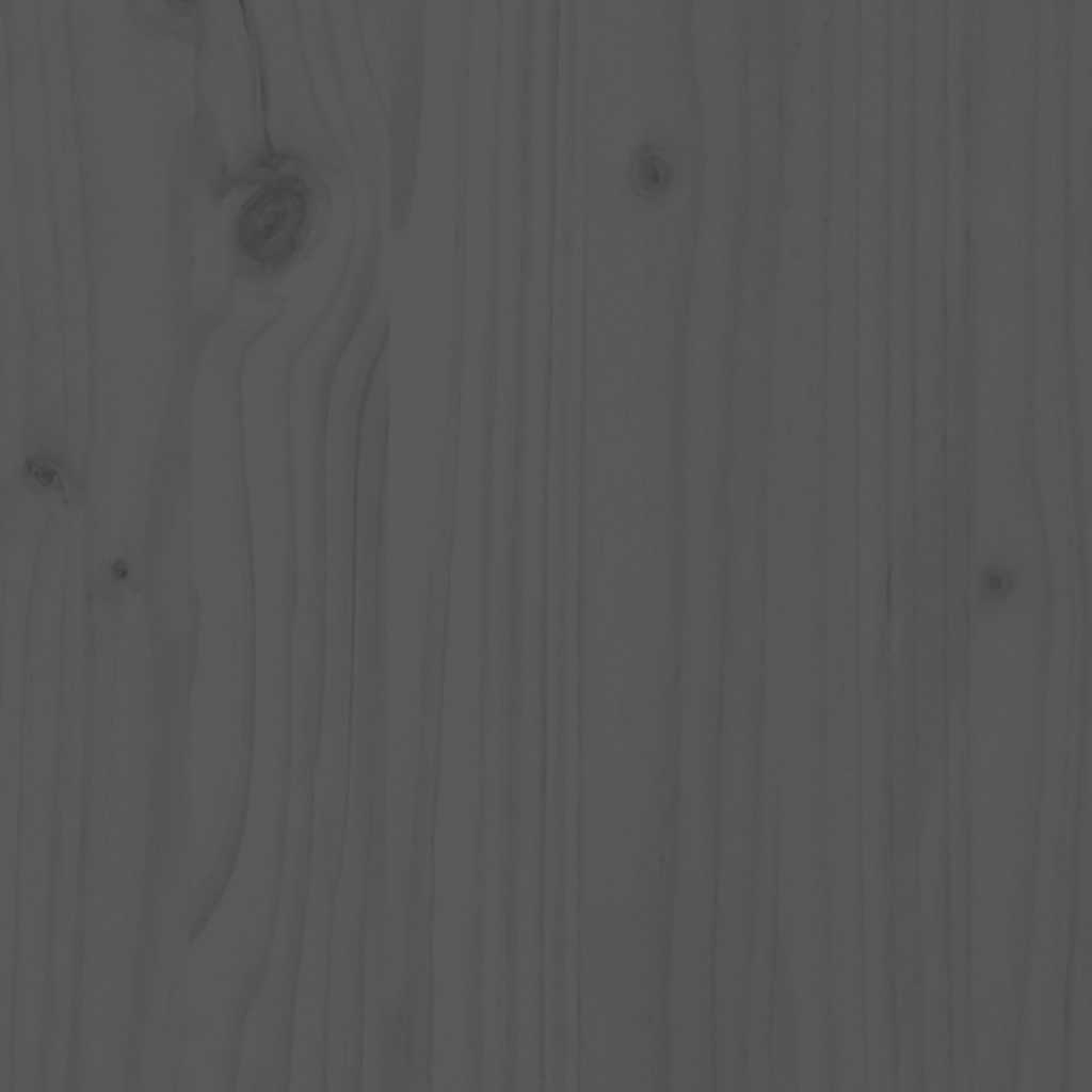 Contenitore Portaoggetti Grigio 80x40x45,5cm Massello di Pino - homemem39