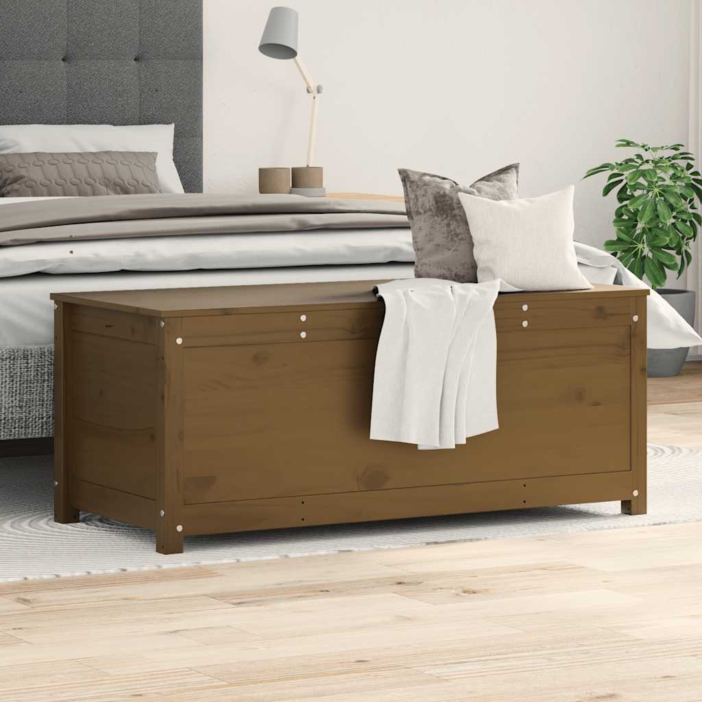 Contenitore Portaoggetti Ambra 110x50x45,5cm Massello di Pino - homemem39