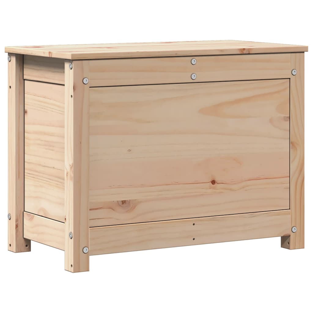 Contenitore Portaoggetti 60x32x45,5 cm Legno Massello Pino - homemem39