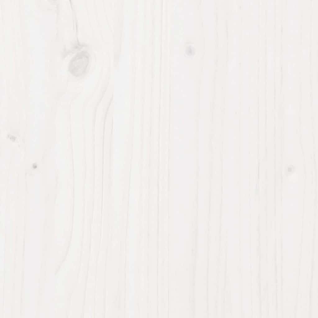 Contenitore Portaoggetti Bianco 60x32x45,5cm Massello di Pino - homemem39
