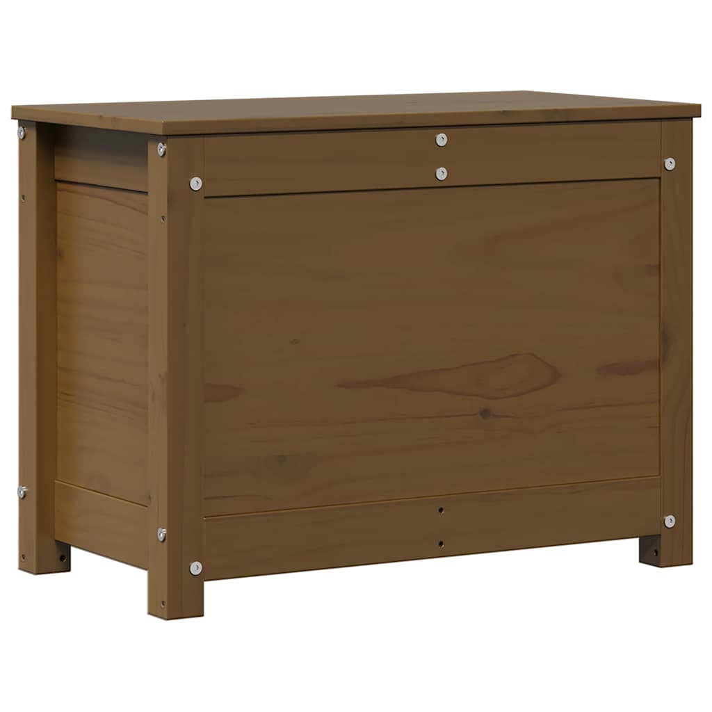 Contenitore Portaoggetti Ambra 60x32x45,5cm Legno Massello Pino - homemem39