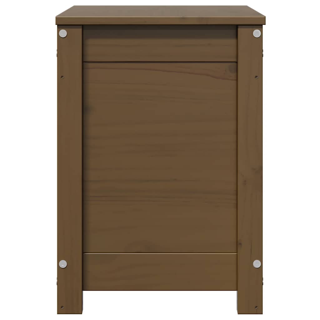 Contenitore Portaoggetti Ambra 60x32x45,5cm Legno Massello Pino - homemem39