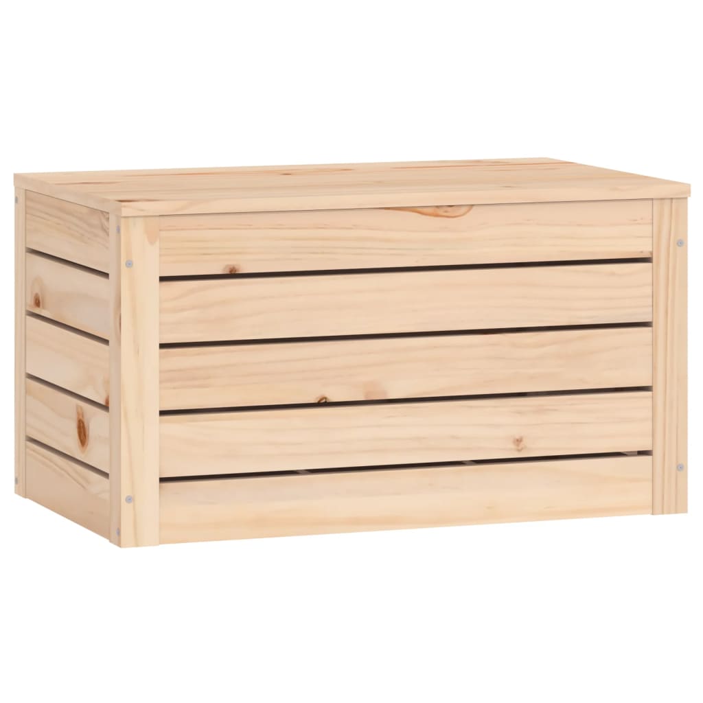 Contenitore Portaoggetti 59,5x36,5x33 cm Legno Massello Pino - homemem39