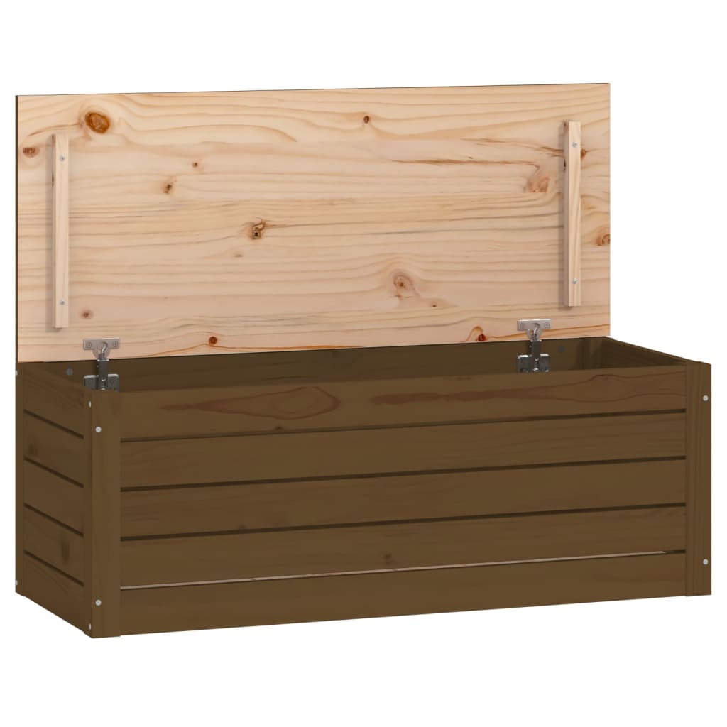 Contenitore Portaoggetti Ambra 89x36,5x33cm Legno Massello Pino - homemem39