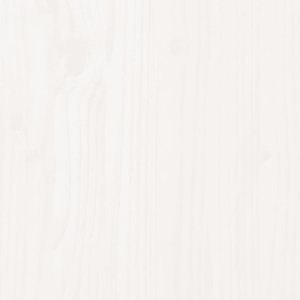 Contenitore Portaoggetti Bianco 109x36,5x33cm Massello di Pino - homemem39