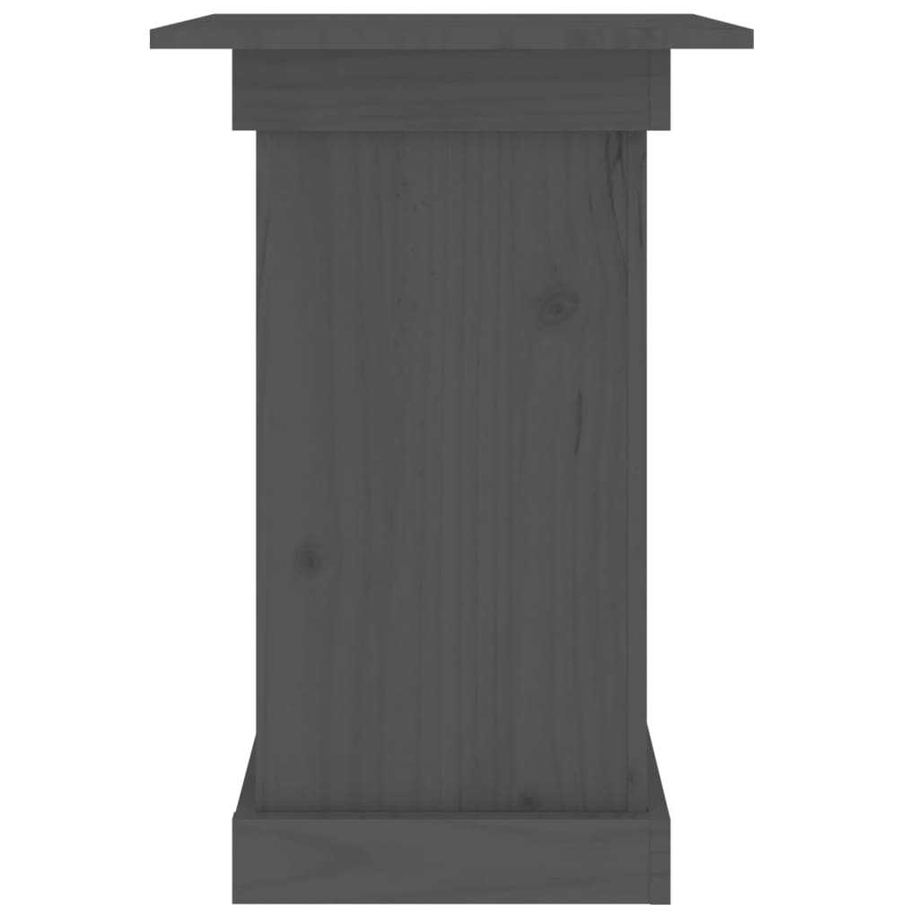 Portafiori grigio 40x40x60 cm in Legno Massello di Pino - homemem39