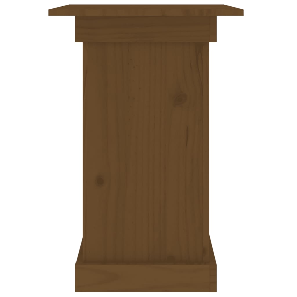 Portafiori Marrone Ambra 40x40x60 cm in Legno Massello di Pino - homemem39