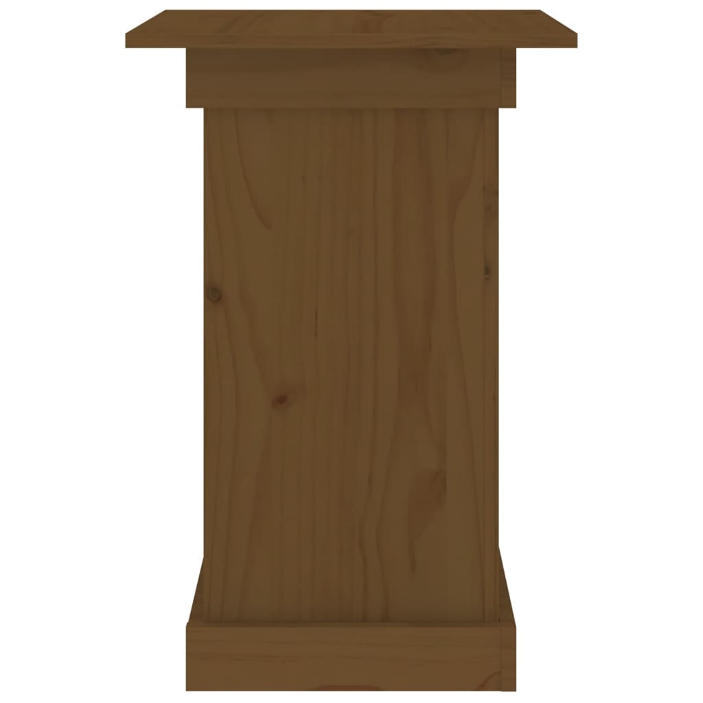 Portafiori Marrone Ambra 40x40x60 cm in Legno Massello di Pino - homemem39