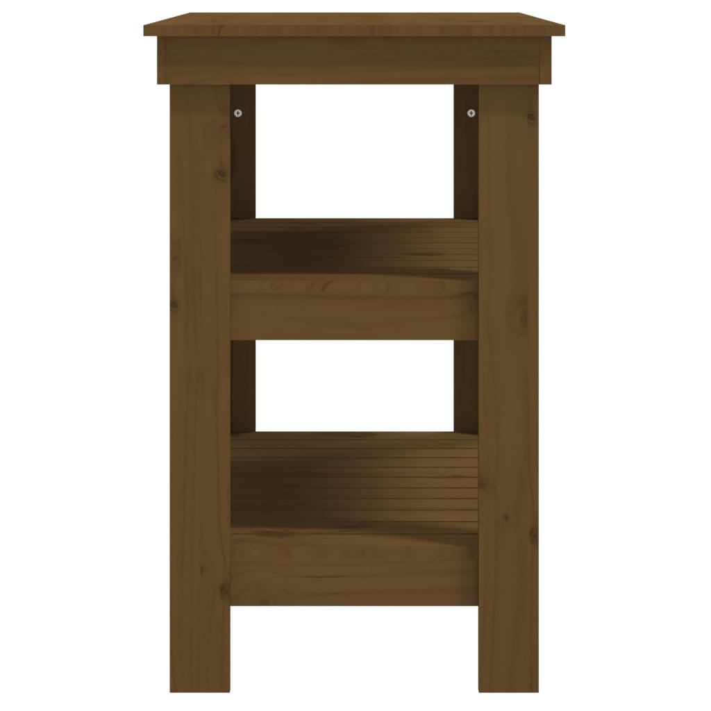 Banco da Lavoro Ambra 78,5x50x80 cm in Legno Massello di Pino - homemem39