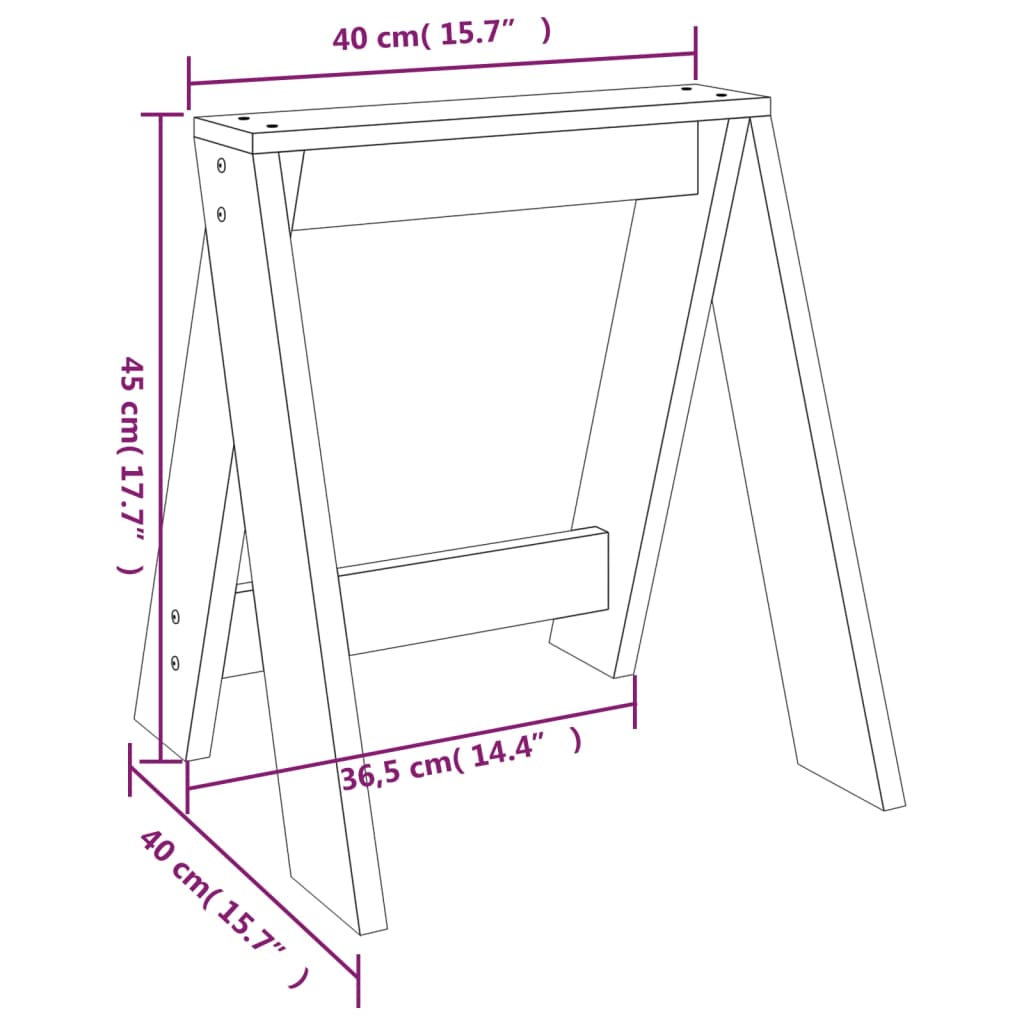 Sgabelli 2 pz Bianchi 40x40x45 cm in Legno Massello di Pino | homemem39