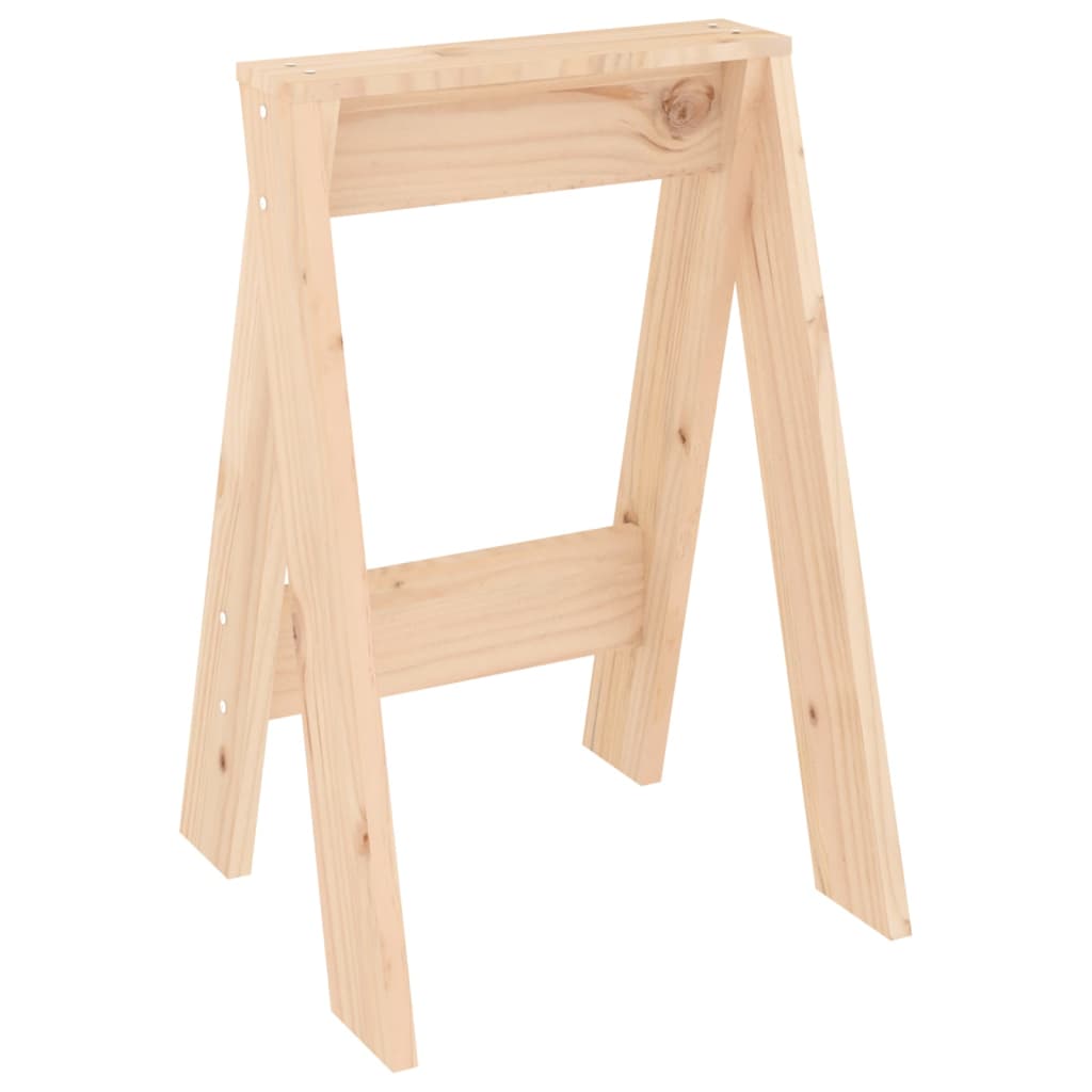 Sgabelli 2 pz 40x40x60 cm in Legno Massello di Pino - homemem39