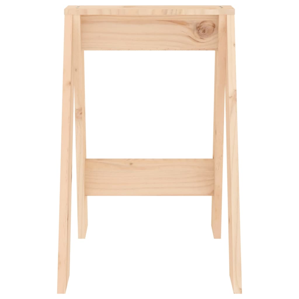 Sgabelli 2 pz 40x40x60 cm in Legno Massello di Pino - homemem39