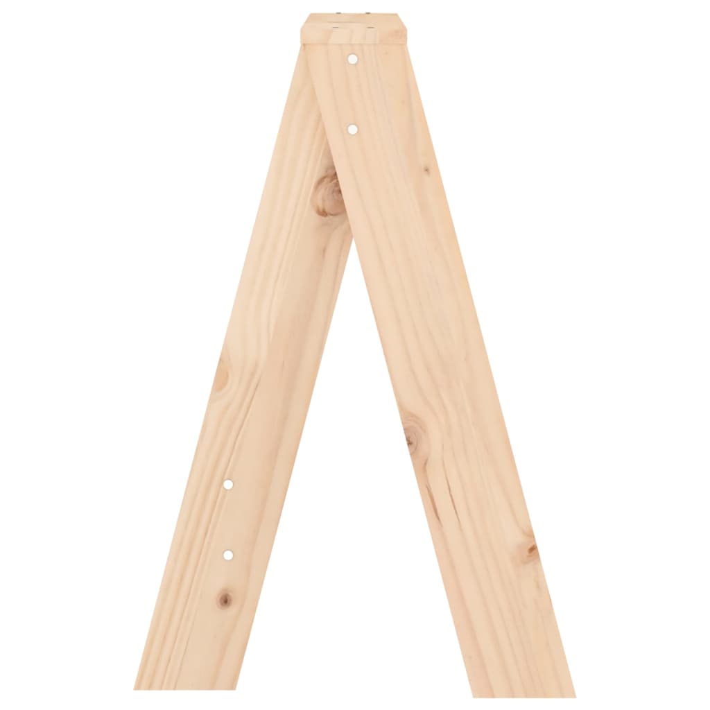 Sgabelli 2 pz 40x40x60 cm in Legno Massello di Pino - homemem39