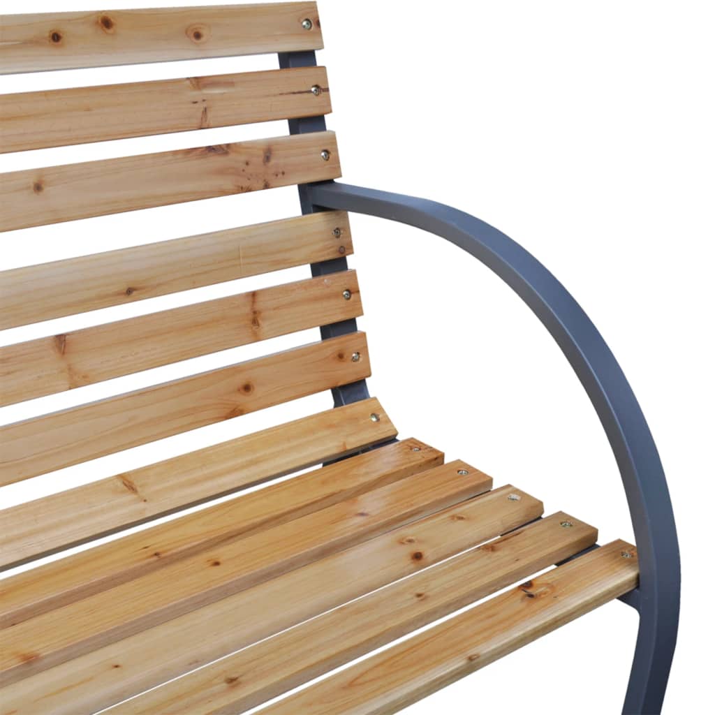 Panca da Giardino 112 cm in Legno Massello di Abete - homemem39