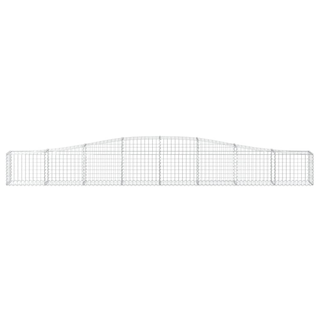 Cesto Gabbione ad Arco 400x30x40/60 cm Ferro Zincato - homemem39