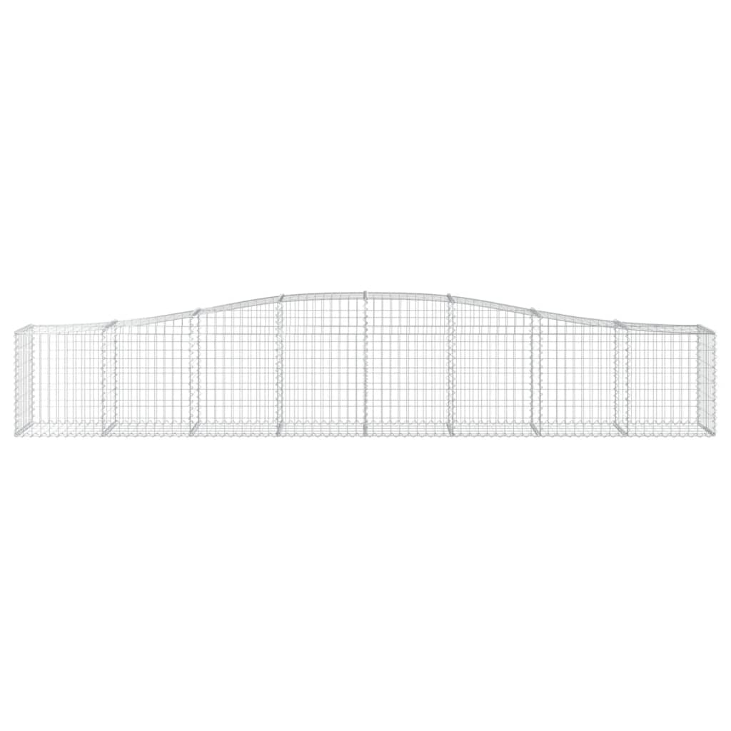 Cesto Gabbione ad Arco 400x50x60/80 cm Ferro Zincato - homemem39