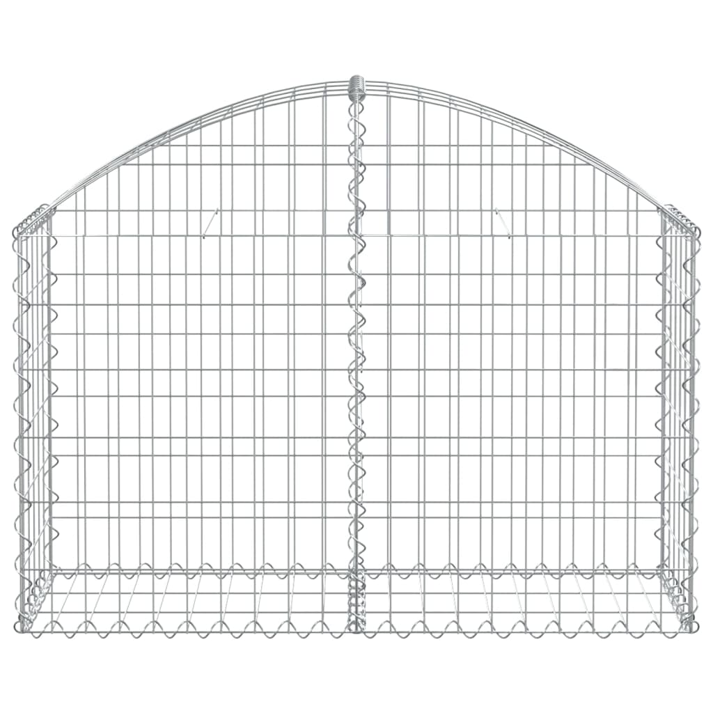 Cesto Gabbione ad Arco 100x30x60/80 cm Ferro Zincato - homemem39