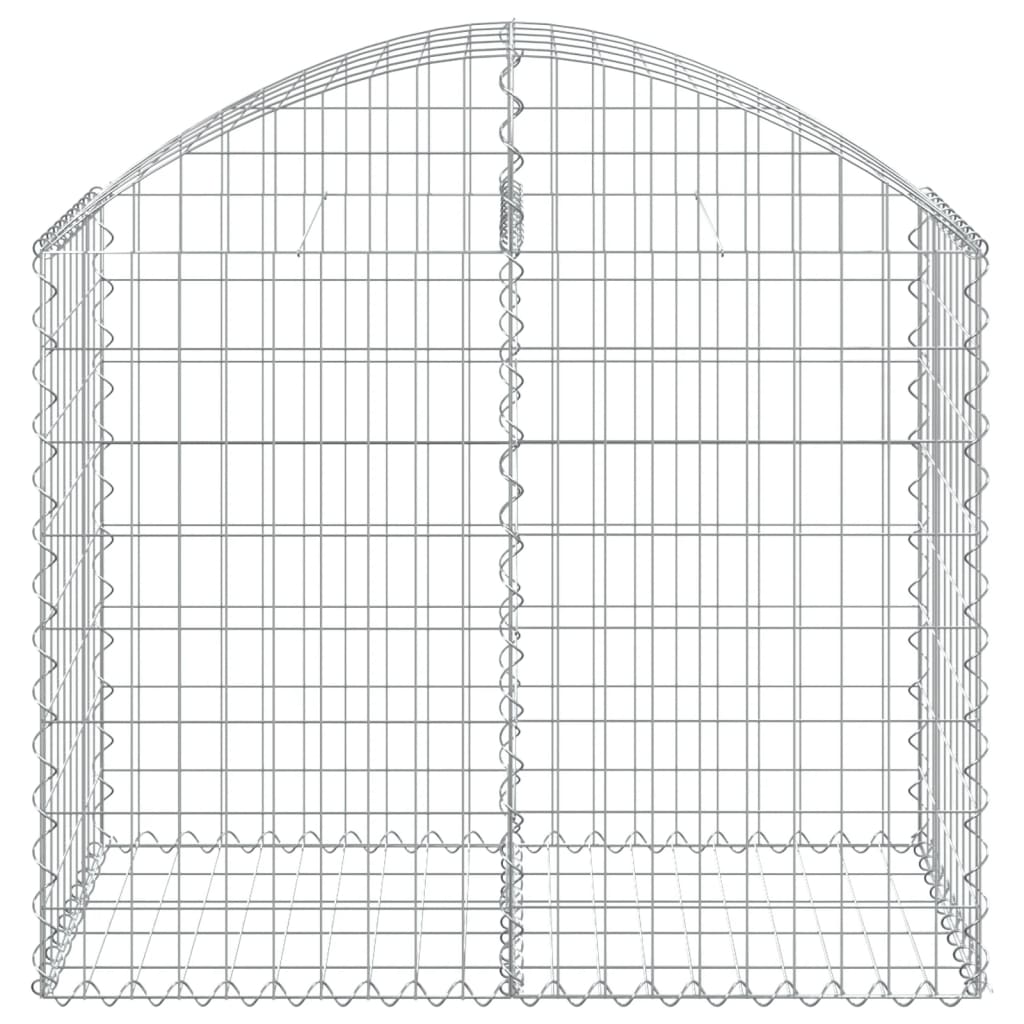 Cesto Gabbione ad Arco 100x50x80/100 cm Ferro Zincato - homemem39