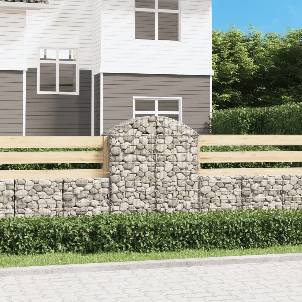 Cesto Gabbione ad Arco 100x50x120/140 cm Ferro Zincato - homemem39