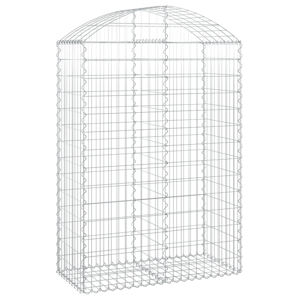 Cesto Gabbione ad Arco 100x50x140/160 cm Ferro Zincato - homemem39