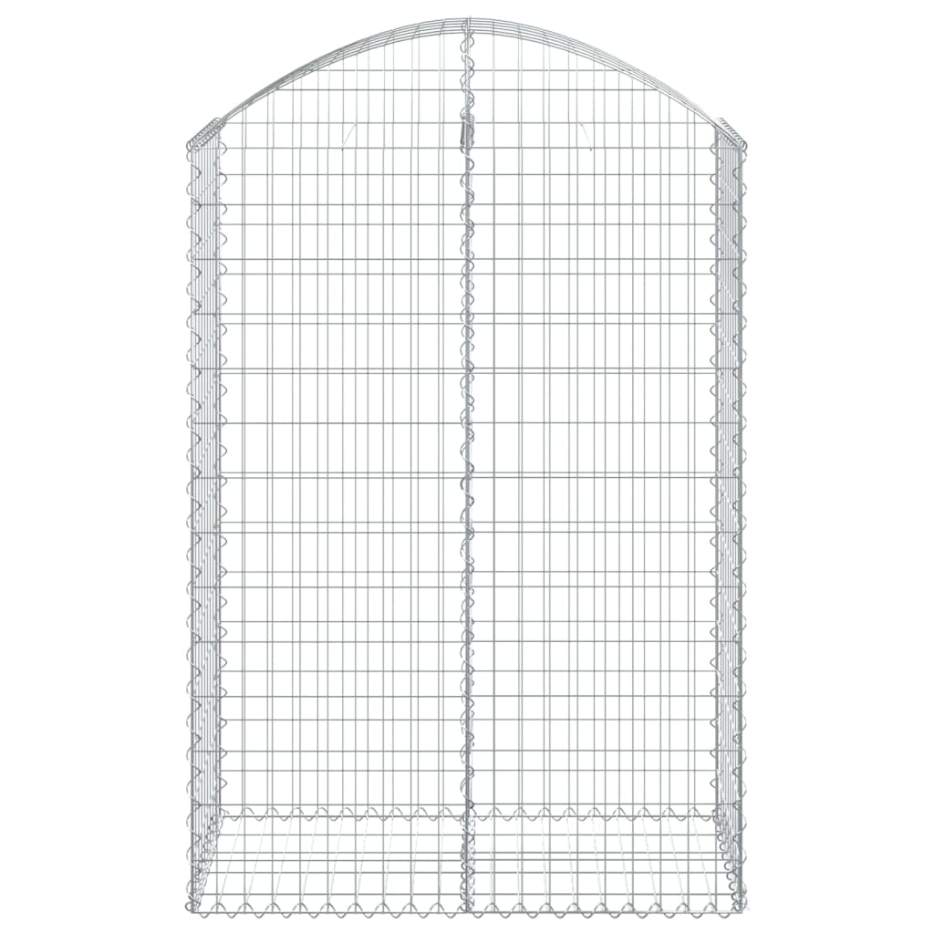 Cesto Gabbione ad Arco 100x50x140/160 cm Ferro Zincato - homemem39