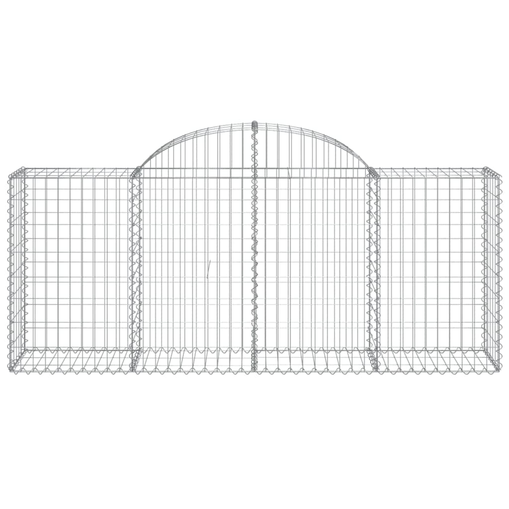 Cesto Gabbione ad Arco 200x50x80/100 cm Ferro Zincato | homemem39