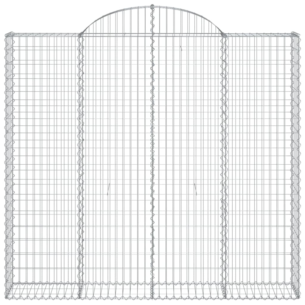 Cesto Gabbione ad Arco 200x50x180/200 cm Ferro Zincato | homemem39
