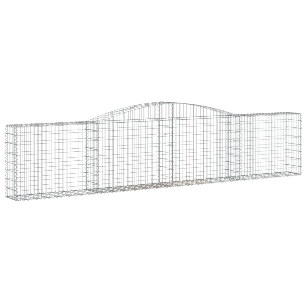 Cesto Gabbione ad Arco 400x30x80/100 cm Ferro Zincato - homemem39