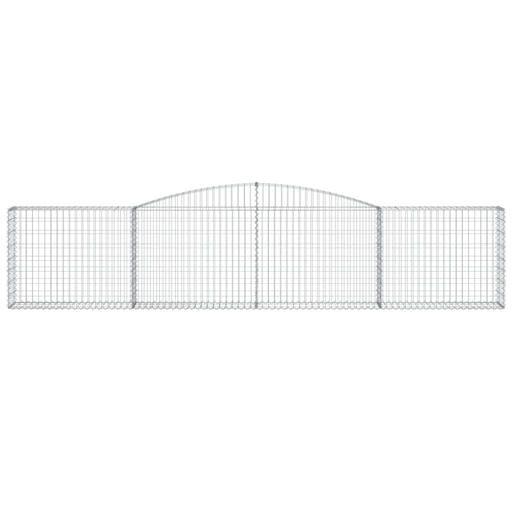 Cesto Gabbione ad Arco 400x30x80/100 cm Ferro Zincato - homemem39