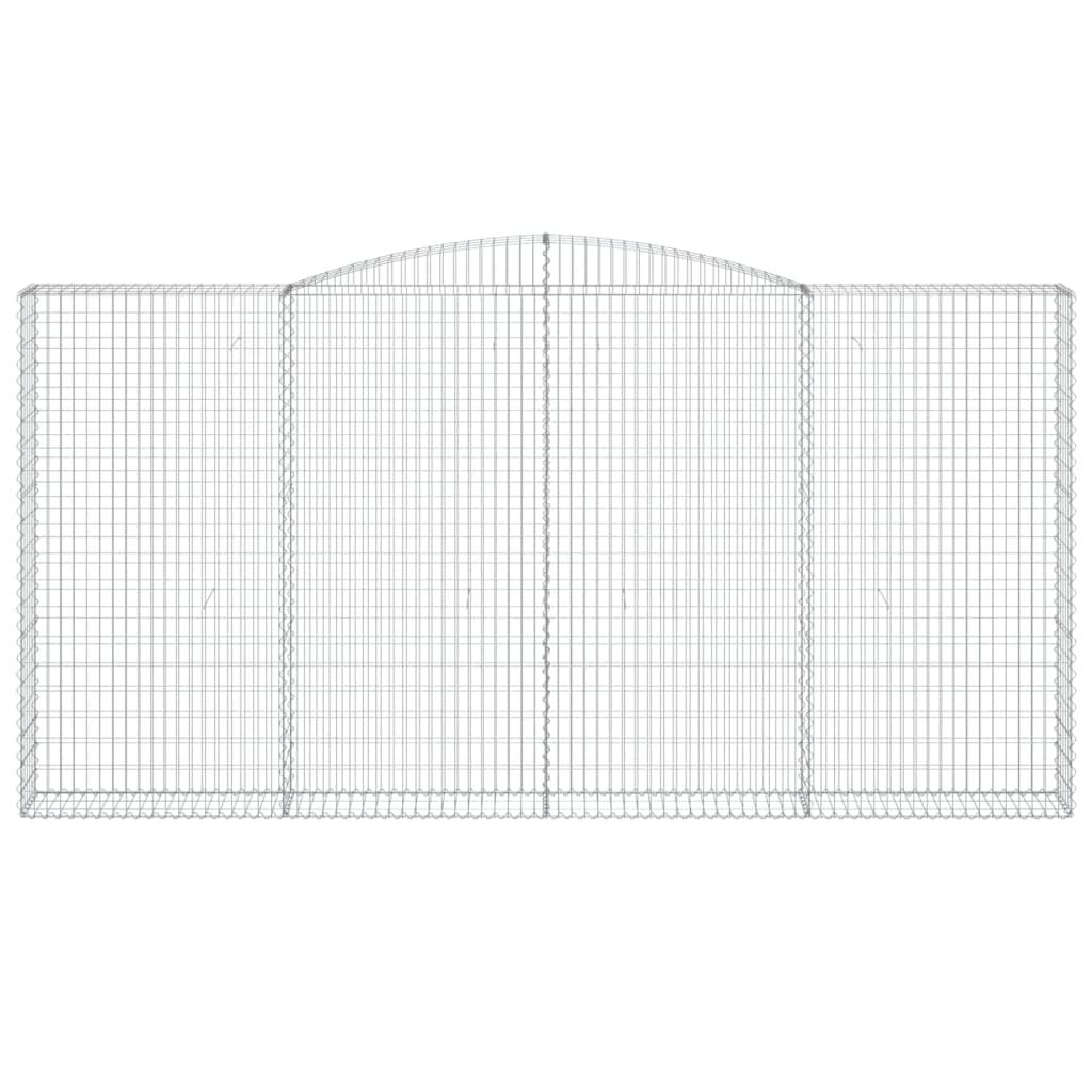 Cesto Gabbione ad Arco 400x30x200/220 cm Ferro Zincato - homemem39