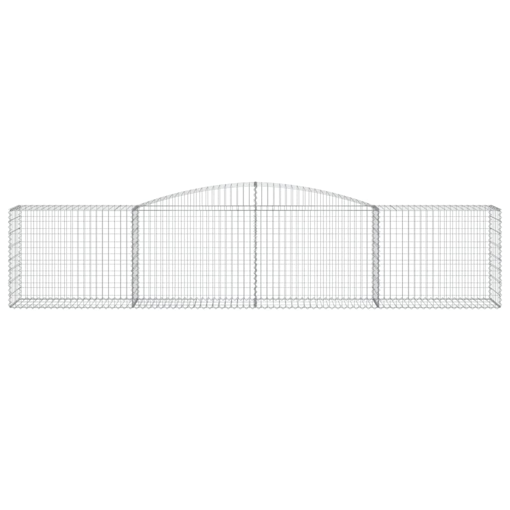 Cesto Gabbione ad Arco 400x50x80/100 cm Ferro Zincato - homemem39