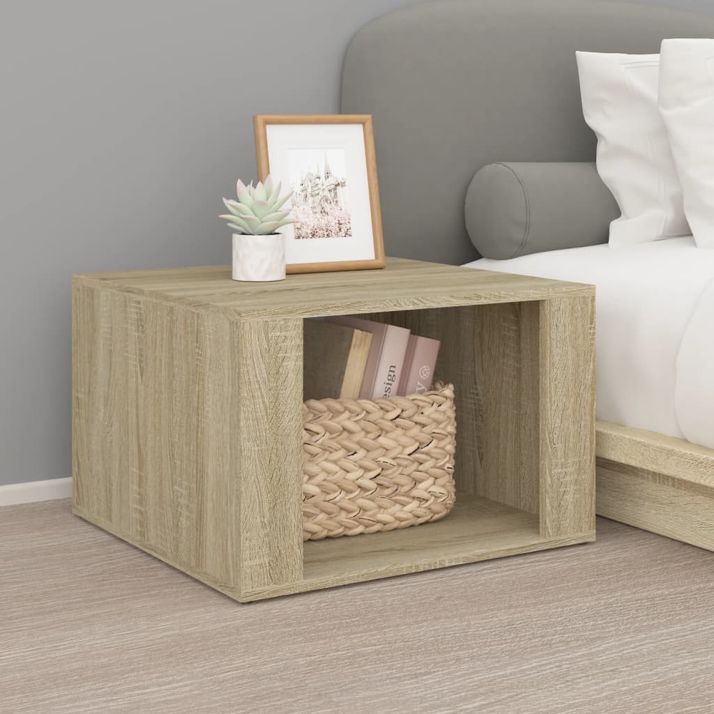 Comodino Rovere Sonoma 57x55x36 cm in Legno Multistrato - homemem39