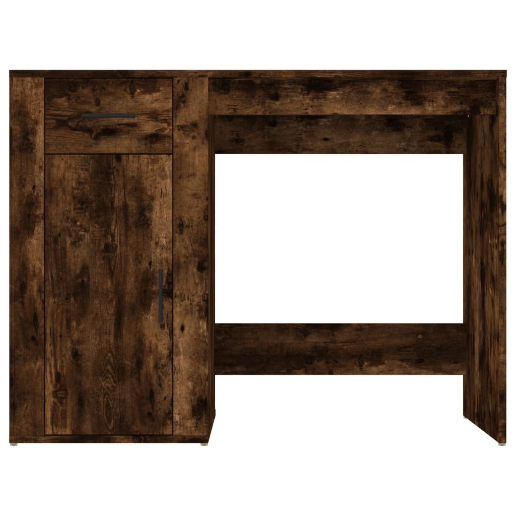 Scrivania Rovere Fumo 100x49x75 cm in Legno Multistrato - homemem39