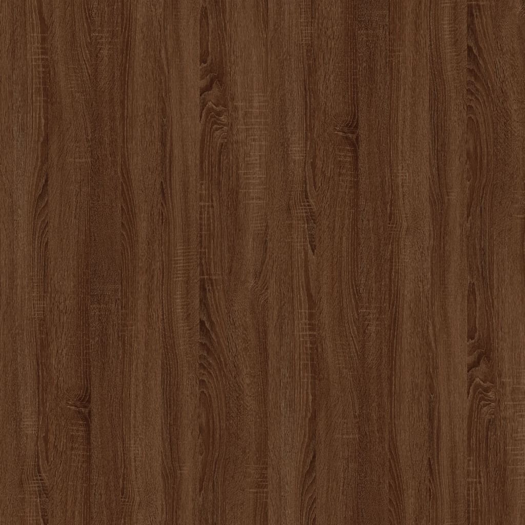 Scrivania Rovere Marrone 100x49x75 cm in Legno Multistrato - homemem39