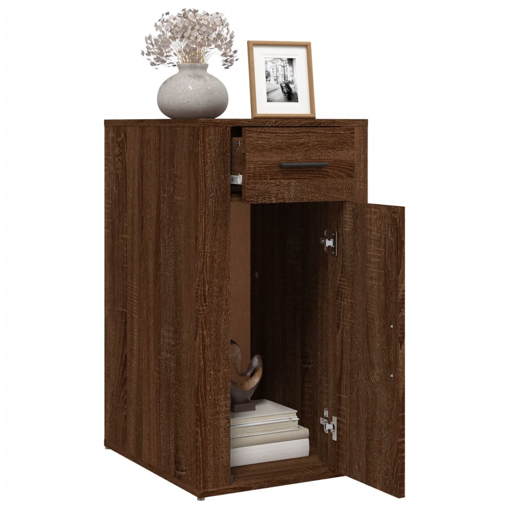Mobile Scrivania rovere marrone 40x49x75 cm Legno Multistrato - homemem39