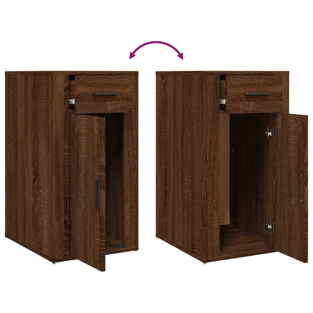 Mobile Scrivania rovere marrone 40x49x75 cm Legno Multistrato - homemem39