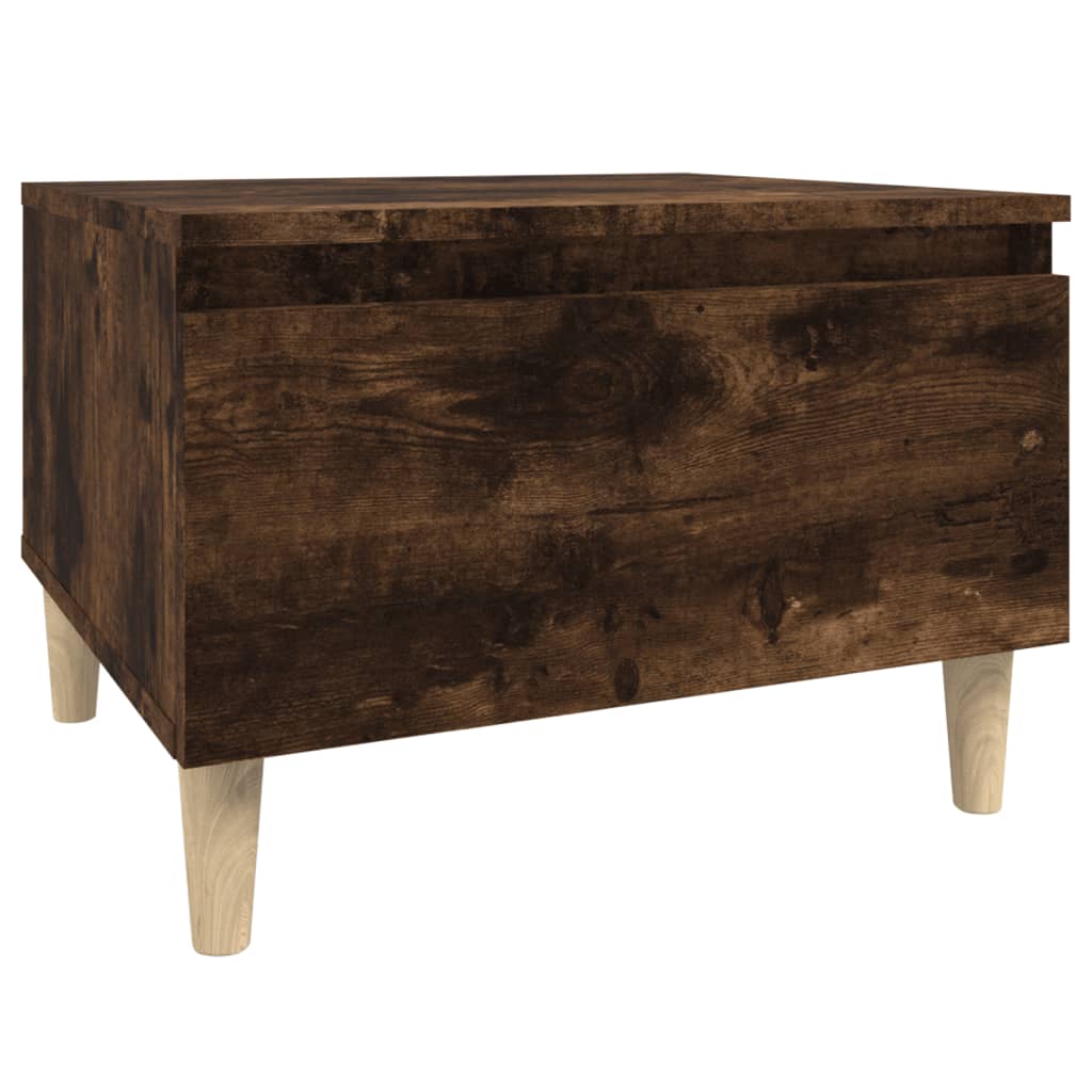 Tavolino da Salotto Rovere Fumo 50x46x35cm in Legno Multistrato - homemem39