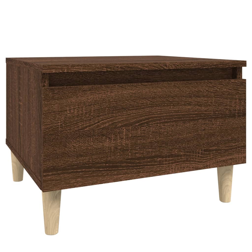 Tavolino da Salotto Rovere Marrone 50x46x35cm Legno Multistrato - homemem39
